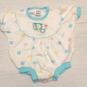 Vintage baby Dior size small onesie